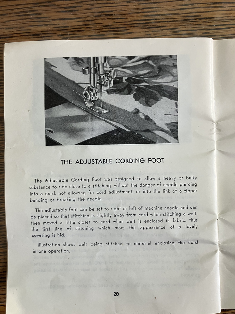 The Adjustable Cording Foot
